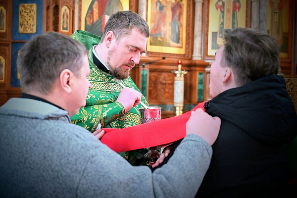 Божественная литургия в день памяти преподобноисповедника Сергия (Сребрянского) состоялась в Благовещенском кафедральном соборе